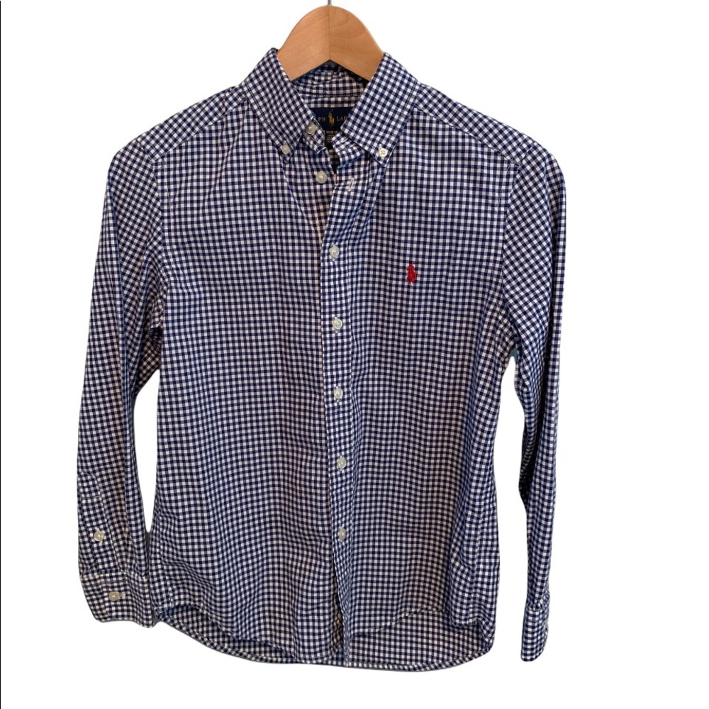 Boys Ralph Lauren button down shirt gingham